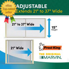 21 - 37 In. W X 15 In. H Clear Wood Frame Adjustable Window Screen
