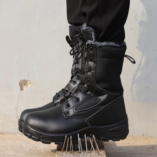 Zapatos Altos De Seguridad Para Hombres Botas Con Punta Acero Antigolpes Trabajo - Picture 22 of 25