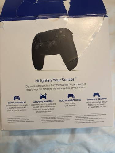 Ps5 Dualsense Controller Midnight Black White - Imagen 4 de 5