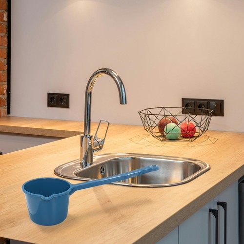 Cuchara de agua para niños con cucharón de acero inoxidable para baño cucharones de plástico - Imagen 4 de 12