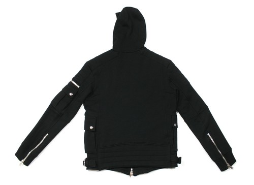Balmain Biker Zippers Hoodie Jacket - Picture 2 of 9