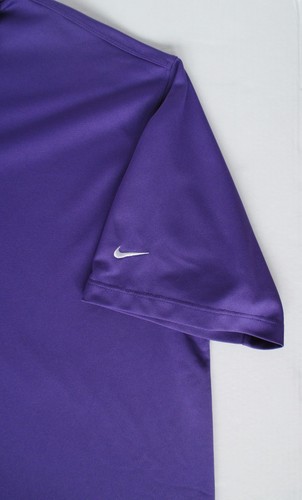 Nike Golf Dri-Fit Purple Short Sleeve Polo Shirt Mens Size 2XL - Picture 3 of 8