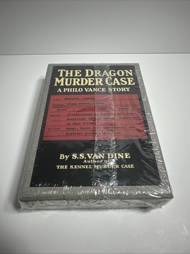 The Dragon Murder Case by S.S. Van Dine First Edition Facsimile SEALED - Picture 6 of 7