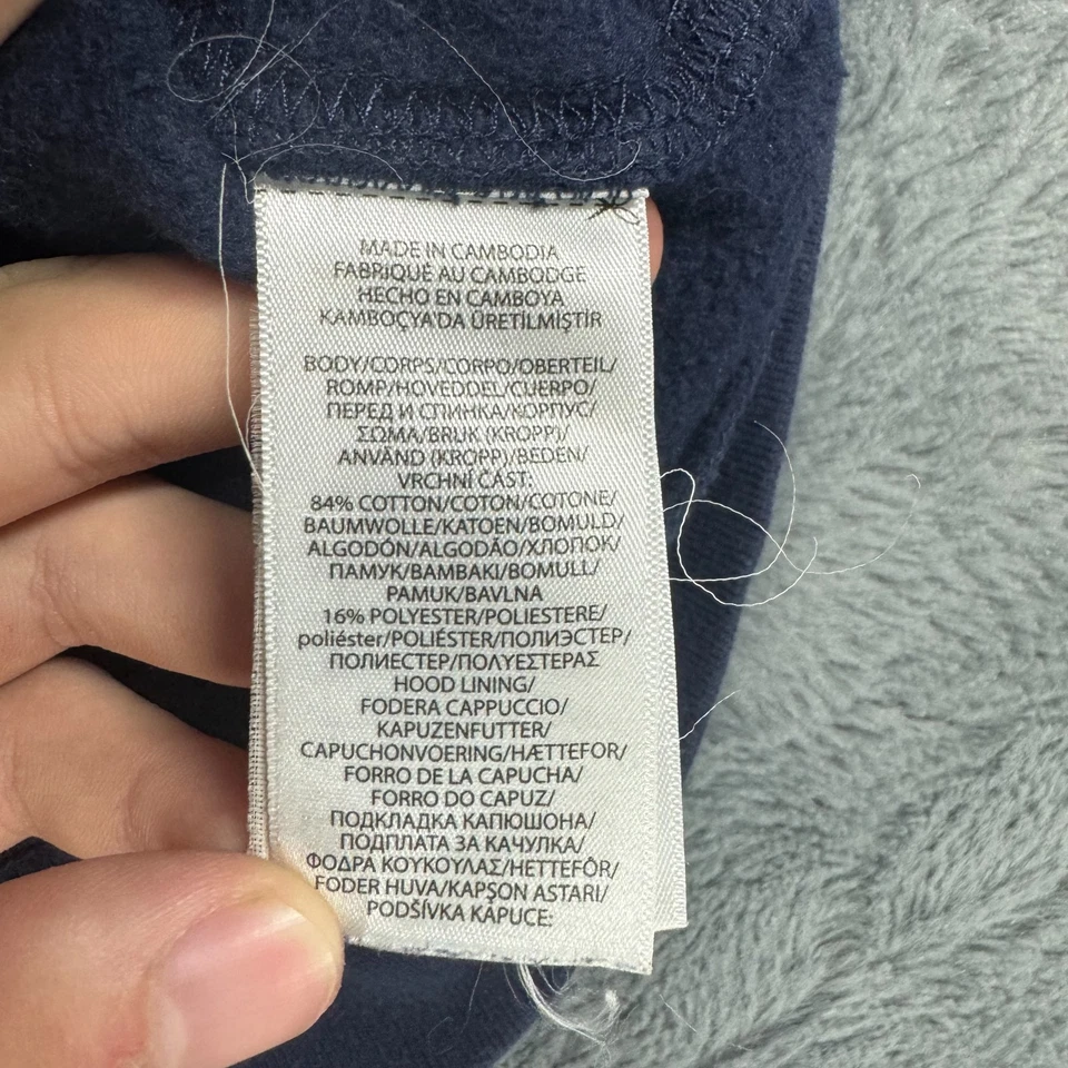 Polo Ralph Lauren Boys Hooded Jacket Navy Blue Red Pony Size XL (18-20) - Image 3 of 4