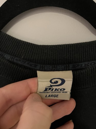 Vintage Piko Surfboards Größe Large doppelseitiges Sweatshirt mit Rundhalsausschnitt - Bild 2 von 4