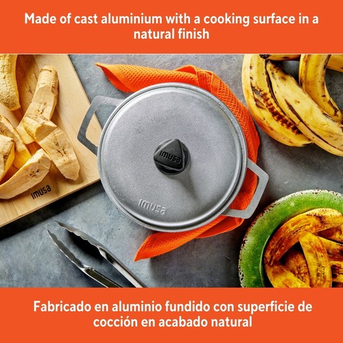 Durable Cast Aluminum Caldero Large Cooking Pot W/ Tight Fitting Lid & Handles - Picture 29 of 34