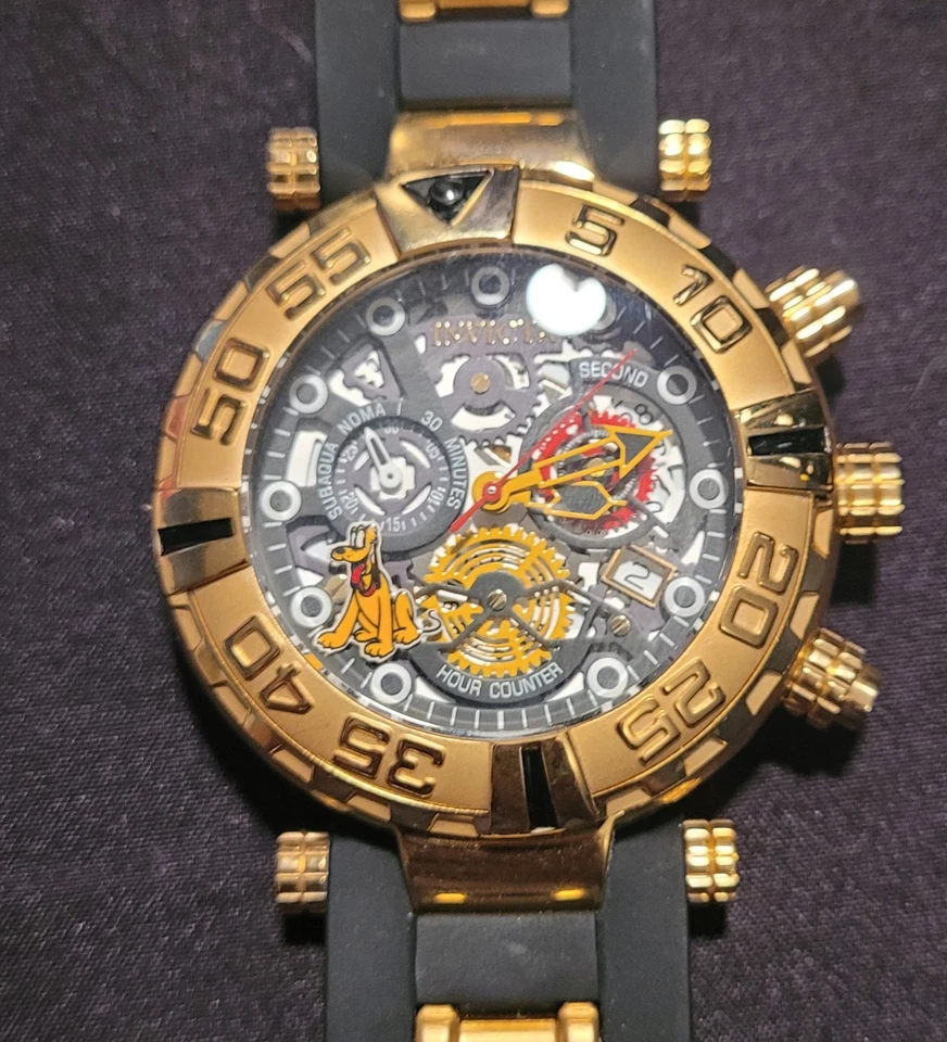 Reloj Invicta Hombre Limitado 24518 Disney Pluto Edición Limitada 0101 de 3000 Funciona Foto 3 de 4