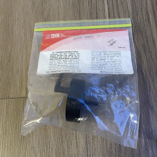 Sig SH662 16:1 Rubber Motor Winder – Free Flight Model Tool