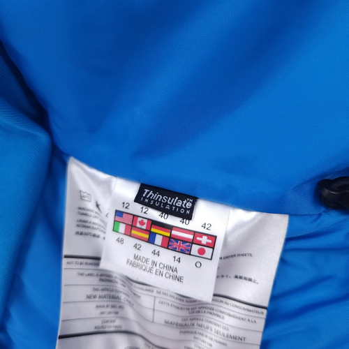 Spyder Jacket Youth 12 Blue White Hooded Thinsulate Insulated Ski Winter Girl - Picture 13 of 23