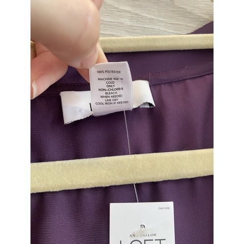 Loft Bluse Damen Größe M NEU mit Etikett lila Büro Karriere fließend Tanktop - Bild 5 von 7