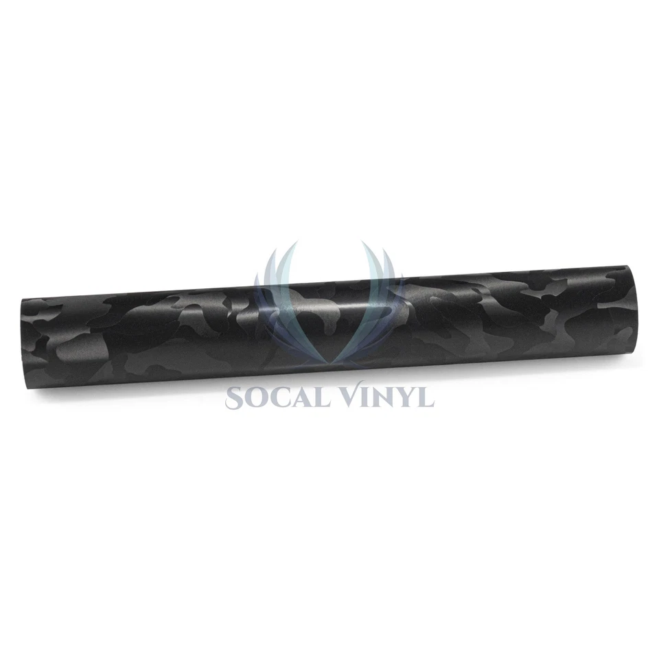 Sombra de camuflaje negro patrón de camuflaje para automóvil vinilo envoltura calcomanía pegatina hoja película Foto 2 de 4