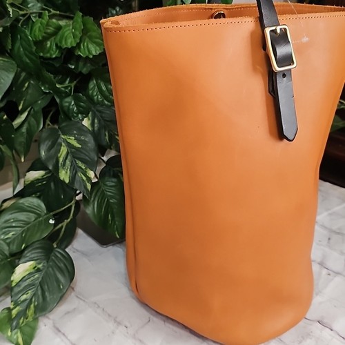 Neva Opet einzigartige handgefertigte Leder Bucket Bag Neu ohne Etikett - Bild 3 von 16