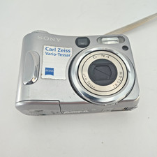 Sony Cyber-shot DSC-S60 4.1MP Digital Camera Carl Zeiss Lens Silver - FOR PARTS