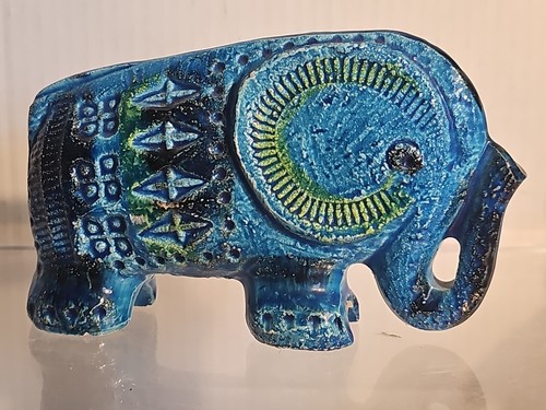 Mixed Lot (6) Elephant Including Bitossi Rimini Blu Handcrafted In Italy - Picture 4 of 24