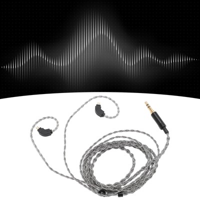 Upgrade Earphone Cable 3.5MM To 2 Pin 0.78mm Silver Plated Copper Flexible Fo FY