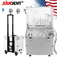 Portable 4 Hole Mobile Dental Delivery Unit Rolling Box Air Compressor Suction