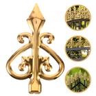 4 Stück Outdoor Zaun Speere Köpfe Hof Garten Rasen Zaun Dekorationen Gartenzaun