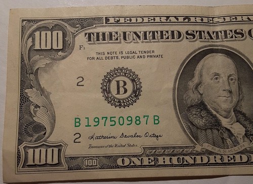 1985 100 Dollar Bill New York Authentic U.S Currency Circulated B 19750987 B - Picture 21 of 24
