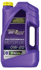 Royal Purple 0W-20 Synthetic Motor Oil 5 qt - API-Licensed High Performance 36.13 per gallon