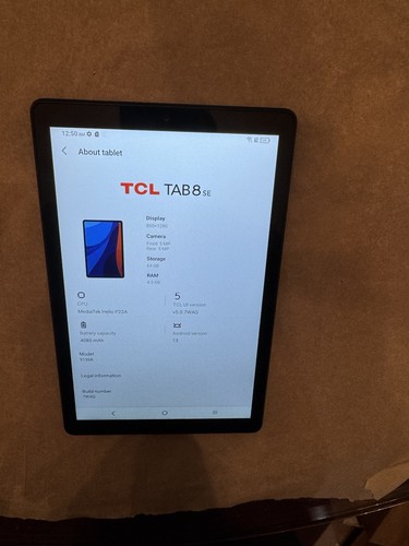 NEW TCL TAB 8 SE 64GB 8" Wi-Fi + 4G AT&T (Unlocked) GRAY Excellent - Picture 11 of 12