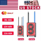 Daly BMS 3-16S 12V-60V 15A-60A Li-ion LiFePo4 Common Port w/Balance+NTC US AEU
