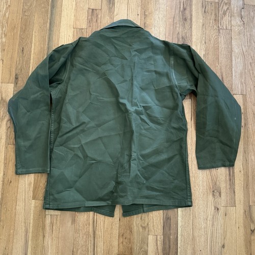 2 LOT Vintage Military Vietnam Sateen Utility Shirt Mens Medium OG 107 - Picture 4 of 4