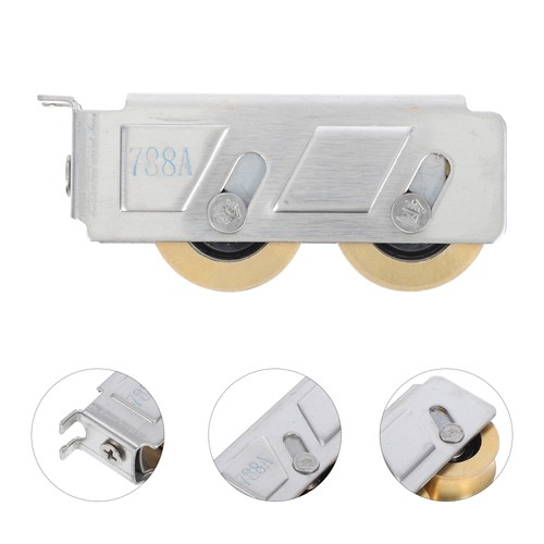 2 Pcs Door Roller Stainless Steel Sliding Wheel Garage Hinges Rollers Support - Picture 5 of 12