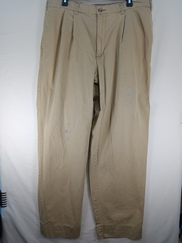 Vintage Old Navy Original Khaki Pants Mens 38x32 Beige Straight Flat Front