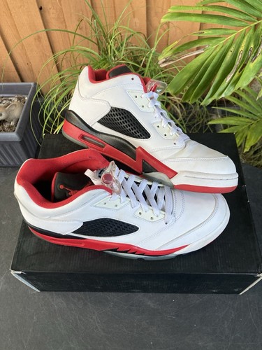 Size 10 - 2016 Air Jordan Retro 5 Low “Fire Red”  - Picture 5 of 7