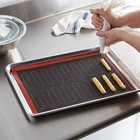4 Pieces Silicone Hollow Baking Mat Nonstick Puff Mat for Baking and Cooking