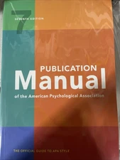 Publication Manual (OFFICIAL) 7th Edition of the APA