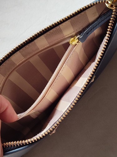 Neu Brahmin Handgelenktasche Glattleder altrosa 9"×5" - Bild 5 von 9