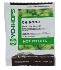 US Chinook Hop Pellets 1 oz for Home Brew Beer Making