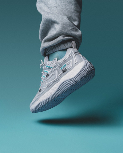 John Geiger 004 "Tron Cement" gris claro/blanco/verde azulado para hombre talla 11 - Imagen 3 de 5
