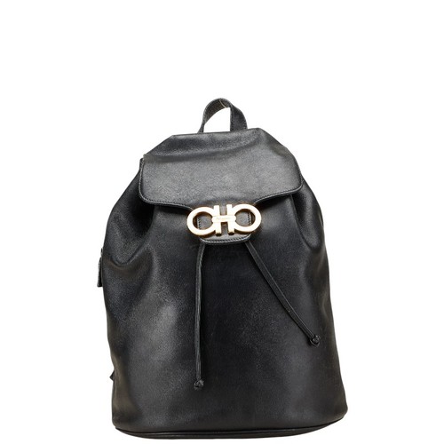 Salvatore Ferragamo Gancini Backpack Backpack BV-216148 Women 【Used】 - Picture 1 of 13