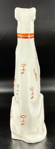 Whippet Italian Greyhound Goebel Germany Dog Decanter 8" Orange Figurine - Picture 4 of 6