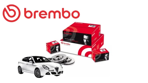 FRONT + REAR BRAKE DISCS AND PADS KIT BREMBO ALFA ROMEO GIULIETTA II