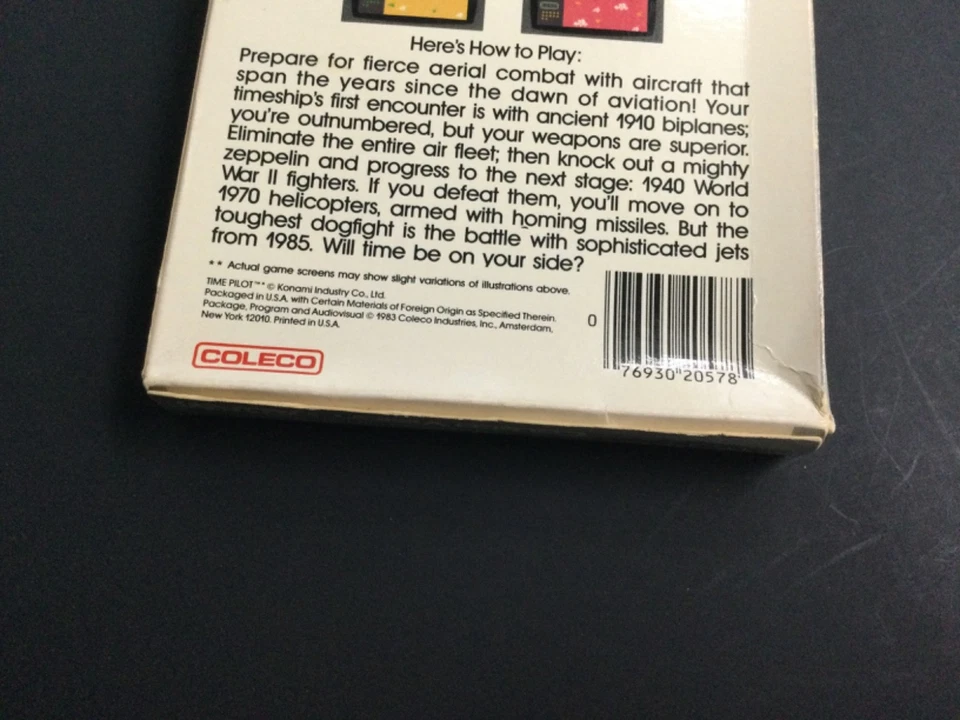 TIME PILOT (Coleco) — Factory Sealed - Image 4 of 4