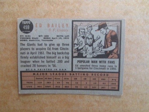 1962 TOPPS BASEBALL CARD SINGLES #238-589 COMPLETE YOUR SET U-PICK UPDATED 8/19 - Picture 329 of 431