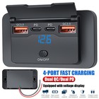 Samochodowy port USB PD typu C szybka ładowarka DC12V-24V gniazdo gniazdo gniazdo panelowy ładowarka