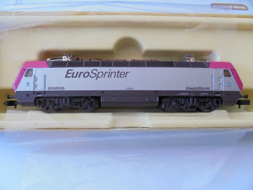 Minitrix, 12863, BR 127, Nr. 127 041-5, DBAG, rosa-silb., Euro-Sprinter, neu/OV