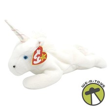 Ty Beanie Babies Mystic the Unicorn Plush with Iridescent Horn and Coarse Mane