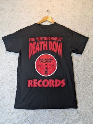 Death Row Records T-Shirt Black M Tupac Snoop Dogg Rap Hip Hop Tee
