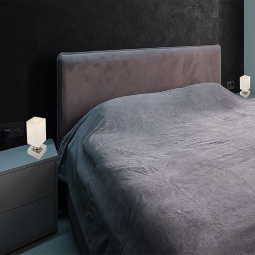 LUXUS LED TISCHLAMPE WÜRFEL NACHTTISCHLAMPE 2ER SET NACHTTISCHLEUCHTE 73638859 - Bild 5 von 8