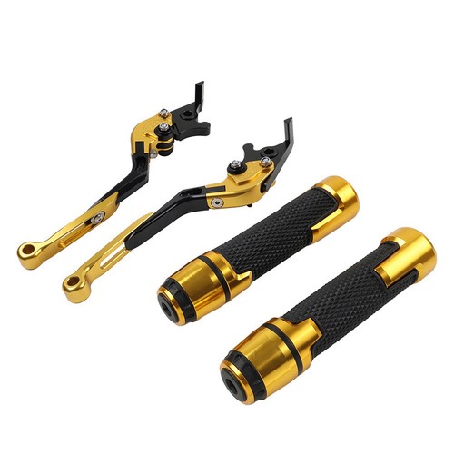 For Ducati Monster 659 Folding Extendable Brake Clutch Levers Handlebar Grip Set - Picture 9 of 10
