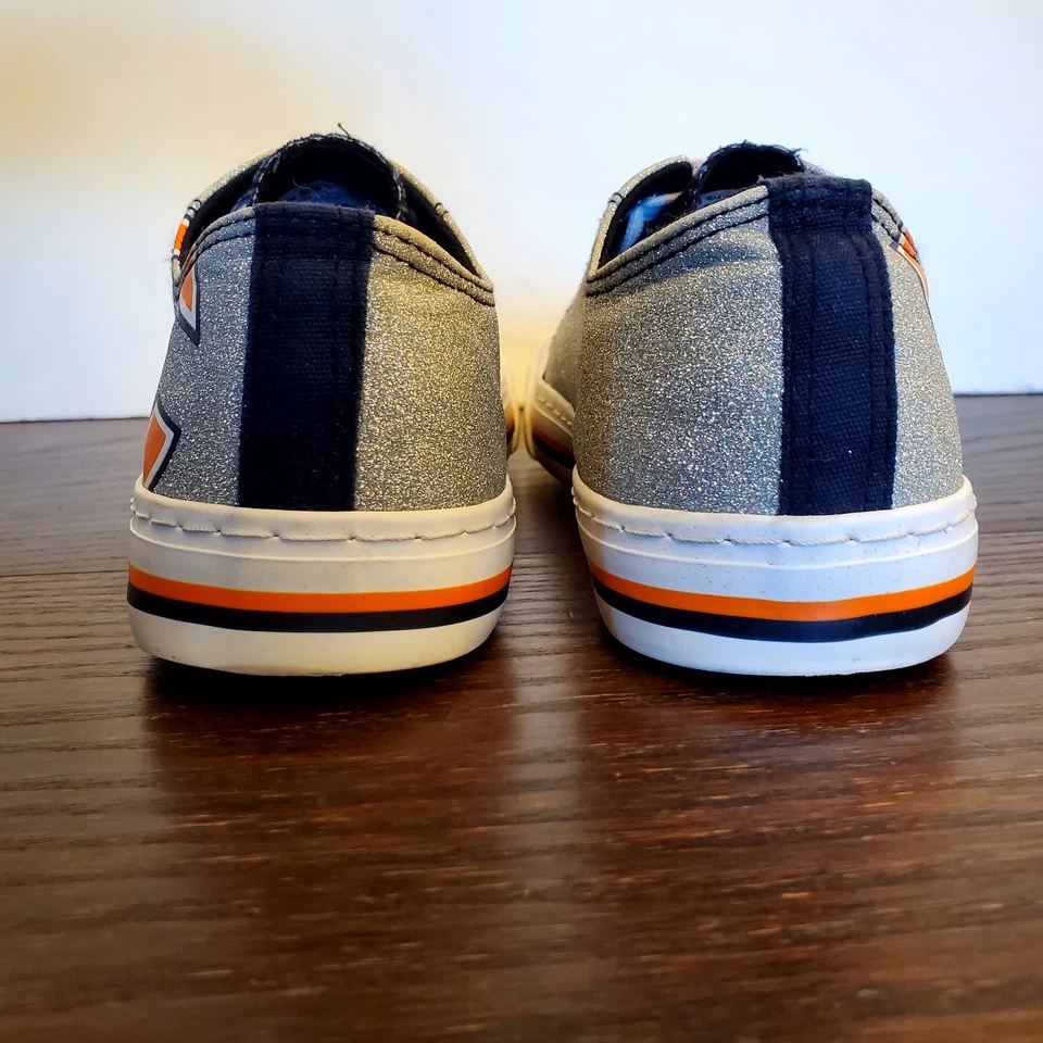 Chicago Bears NFL Brillo Parte Superior Baja Lona Tenis Mujer Talla 9 por FOCO Foto 4 de 4