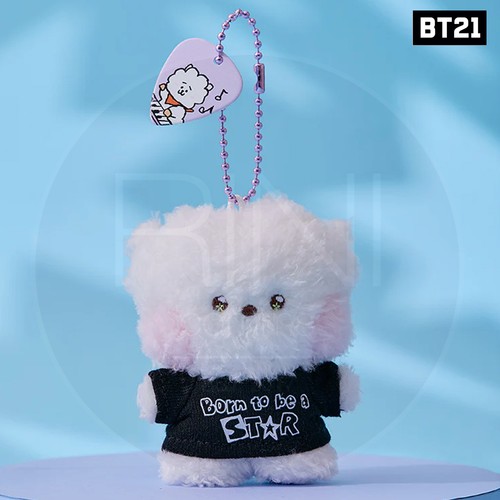 BTS BT21 Official Goods mini PLUSH KEYRING minini BAND + Tracking Number - Imagen 15 de 15