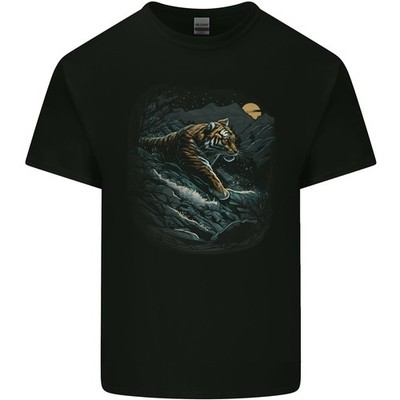A Wild Tiger Im Mondlicht Kinder T-shirt Kinder