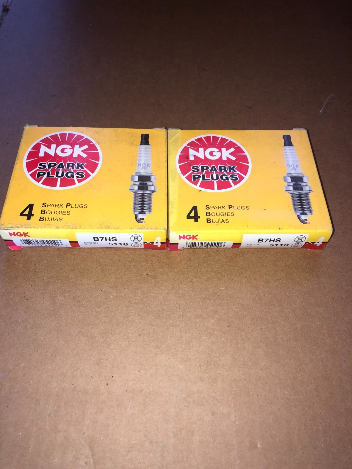 NGK 5110 B7HS SPARK PLUGS SET OF 8