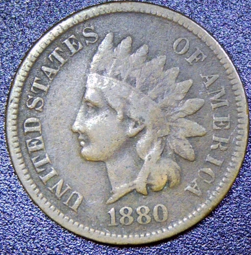 1880 Indian Cent VG+ Condition | Nice Coin RC43